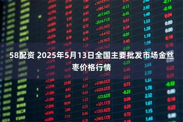 58配资 2025年5月13日全国主要批发市场金丝枣价格行情